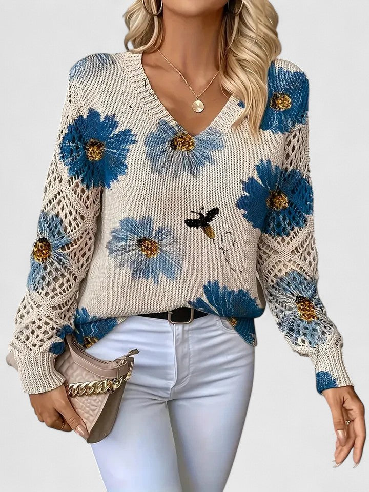 Aurelia – Elegante gebloemde trui