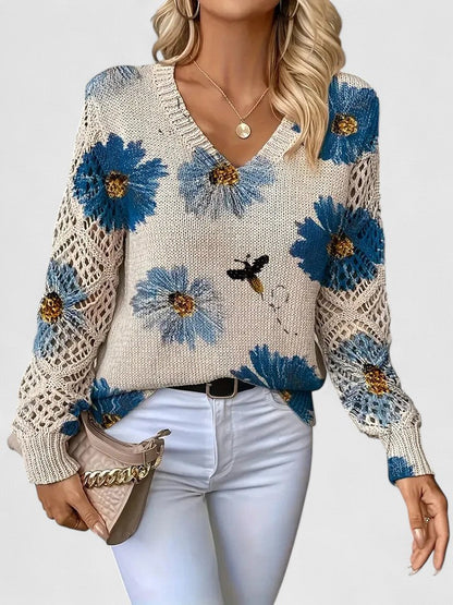 Aurelia – Elegante gebloemde trui