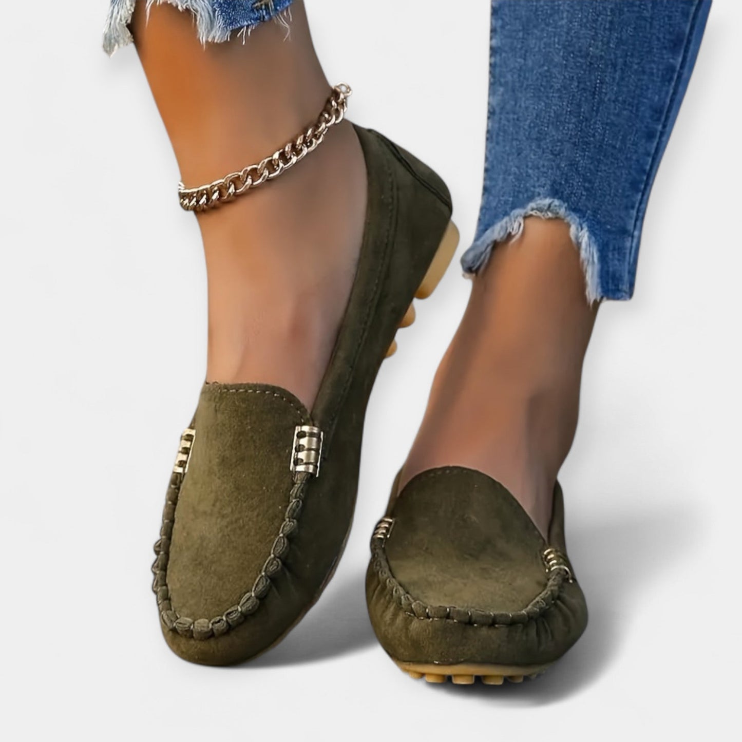 Loafers met metalen detail