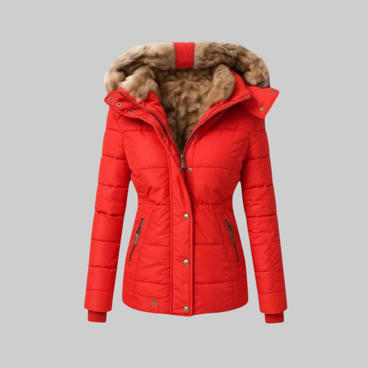 MELÁNIA | WARM GEFÜTTERTER WINTERMANTEL MIT PELZKRAGEN