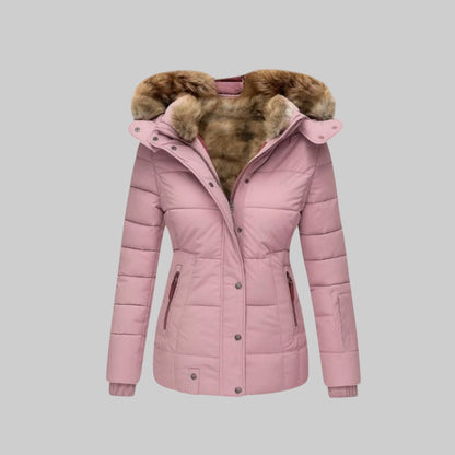 MELÁNIA | WARM GEFÜTTERTER WINTERMANTEL MIT PELZKRAGEN