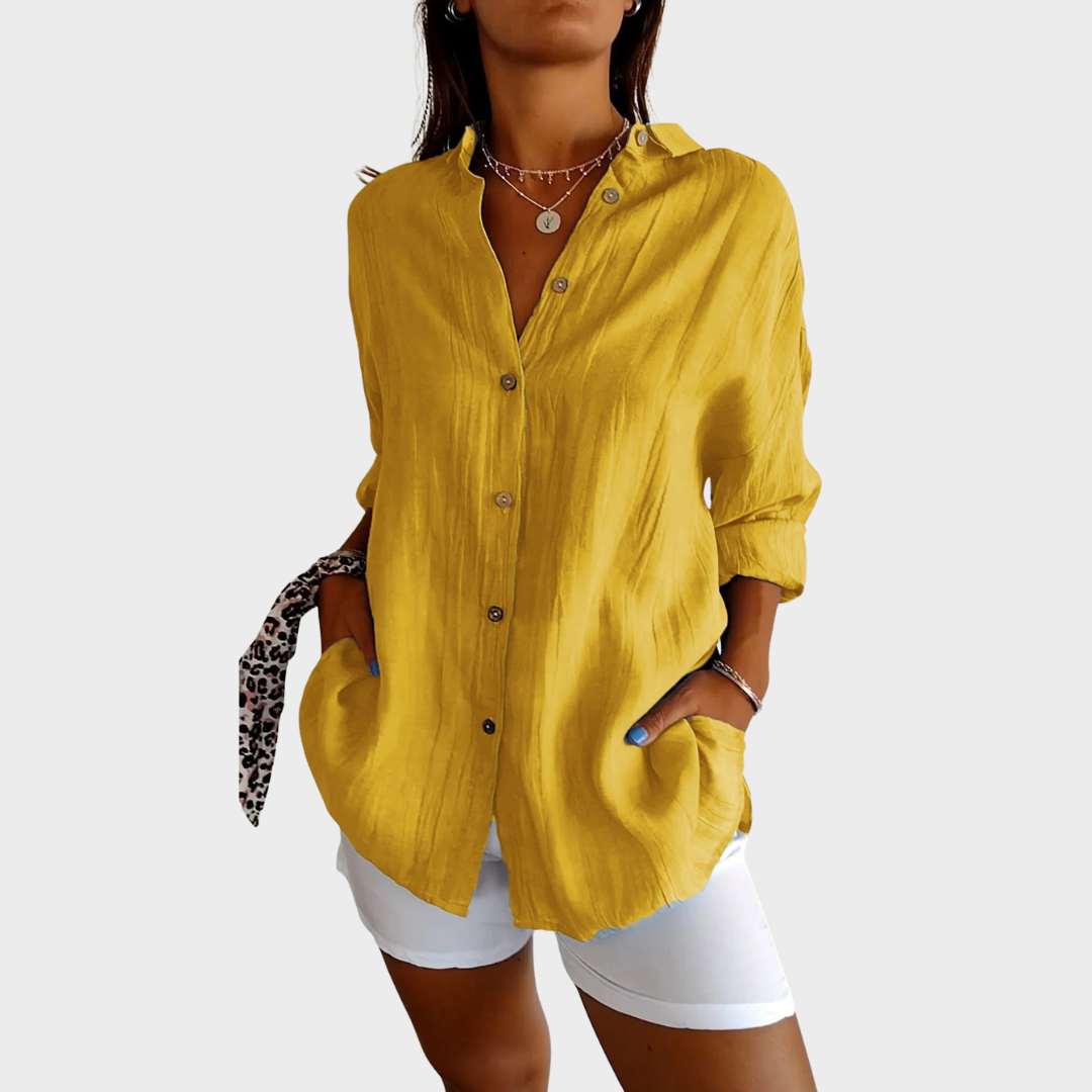 SIGRID – BLOUSE MET KNOPEN