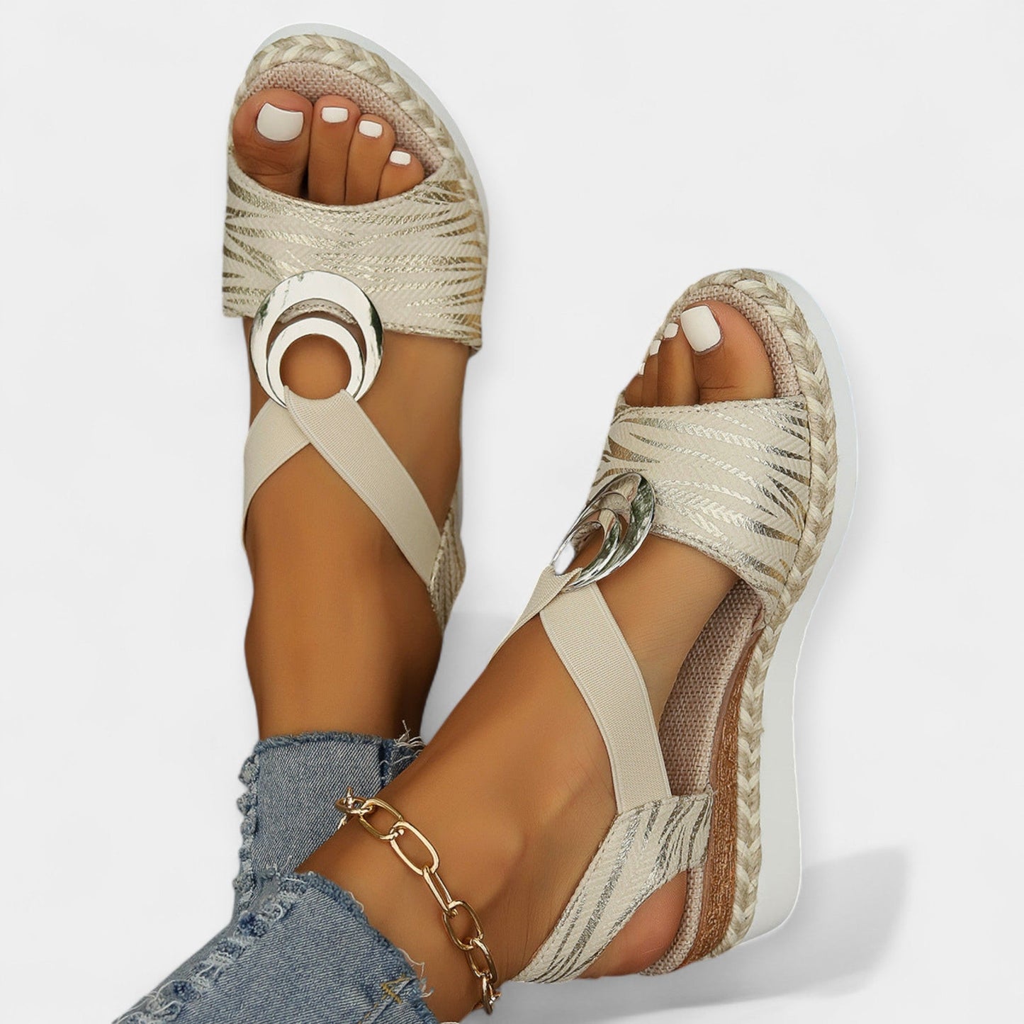Geweven Romeinse sandalen
