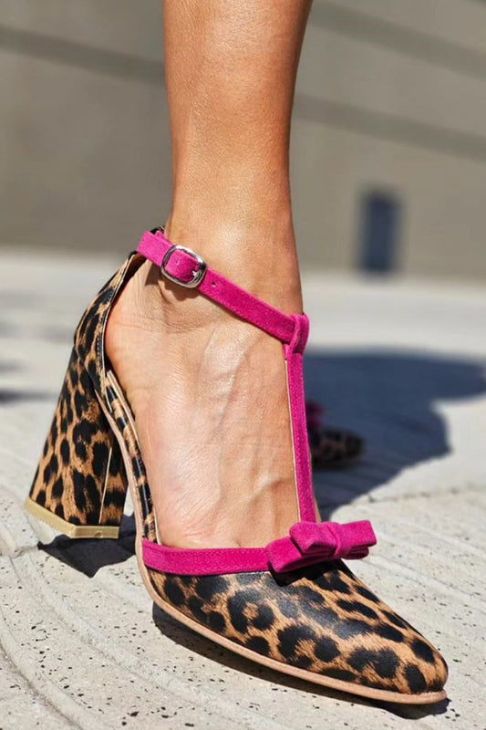 Beauu™ | Groene sandalen met luipaardprint en kleurrijke details