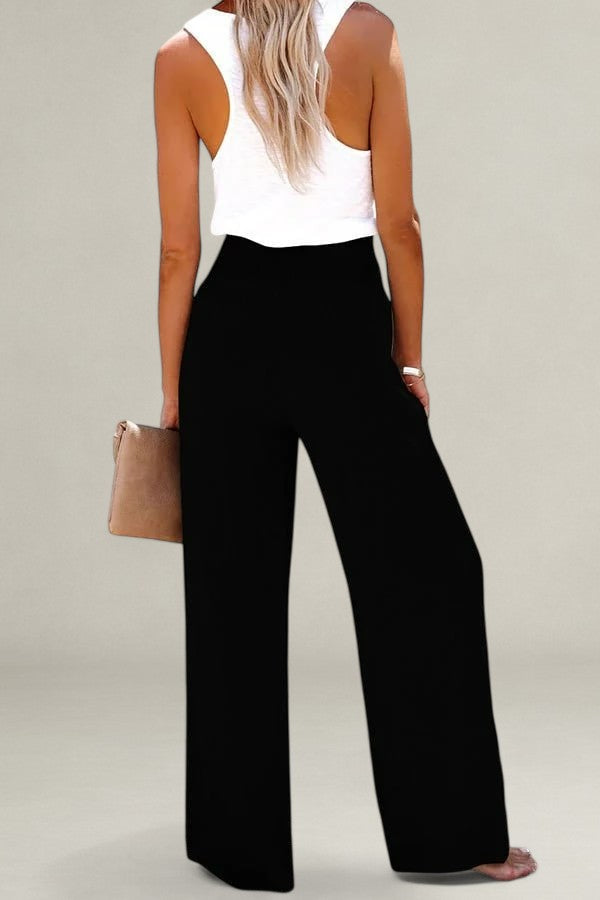 Monelle™ | Loose-Fit Broek Met Hoge Taille