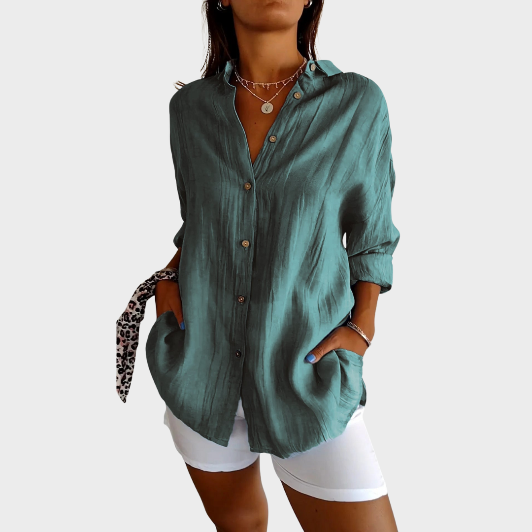 SIGRID – BLOUSE MET KNOPEN