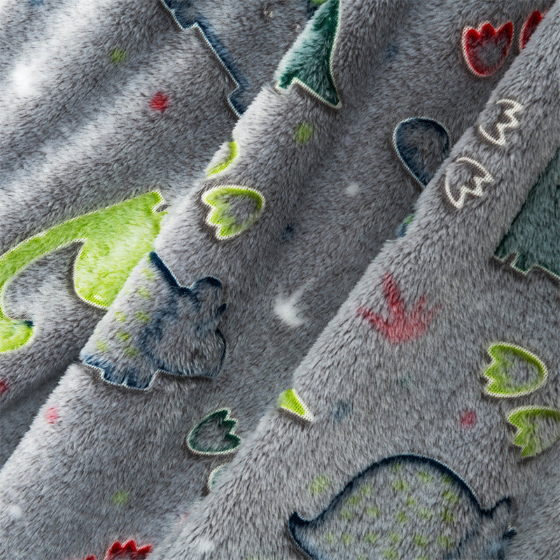 Flanell-Kinderdecke mit Dinosauriern