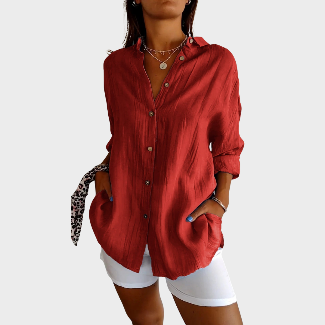 SIGRID – BLOUSE MET KNOPEN
