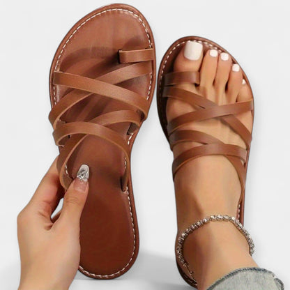 Platte Sandalen met Vlechtwerk