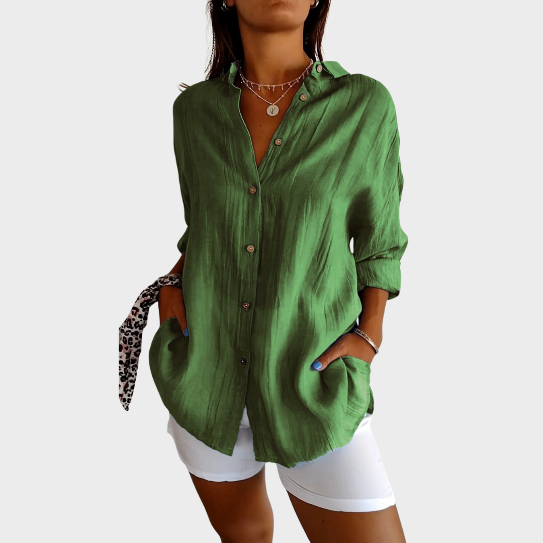 SIGRID – BLOUSE MET KNOPEN