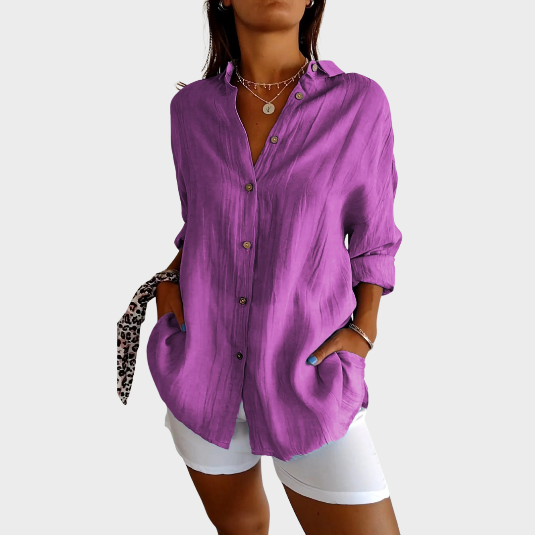 SIGRID – BLOUSE MET KNOPEN