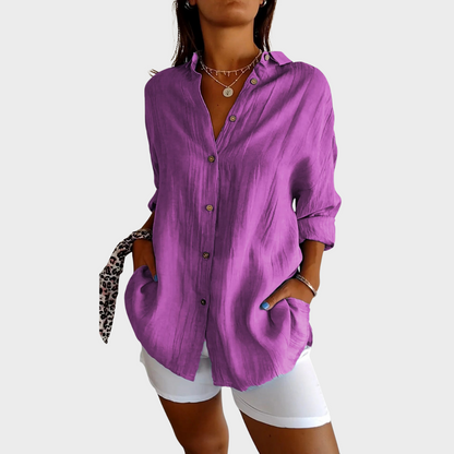 SIGRID – BLOUSE MET KNOPEN