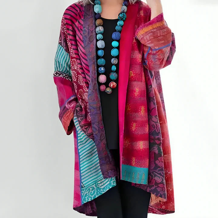 Sarah™ | Dames Kimono met Boheemse print