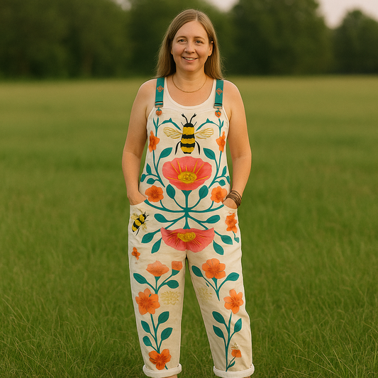 Vintage Bloemen Jumpsuit Dames - Moeiteloze Stijl & Comfort voor de Hele Dag