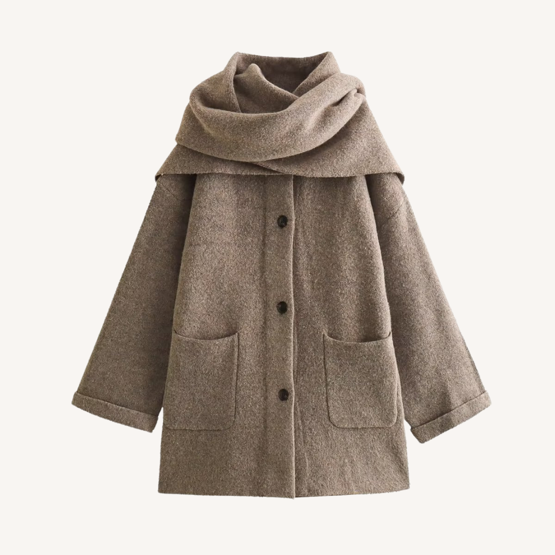 Jodie | Vest met sjaal