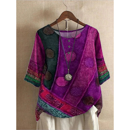 Valarie – Kleurrijke boho-top
