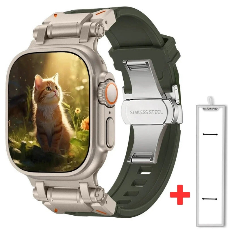 TitaniumBuckle™️ Silikon Apple Watch Armband