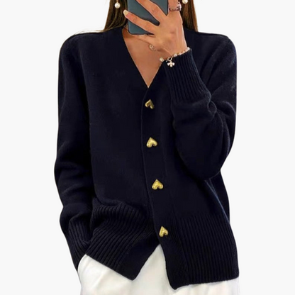 Holly | Elegante vest met hartknoopjes