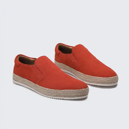 Zomerloafers van suède