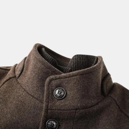 Jonathan™ | Dikke wollen trenchcoat
