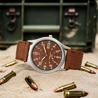 Casual horloge met band™ - Militaire-geïnspireerd horloge voor elke dag