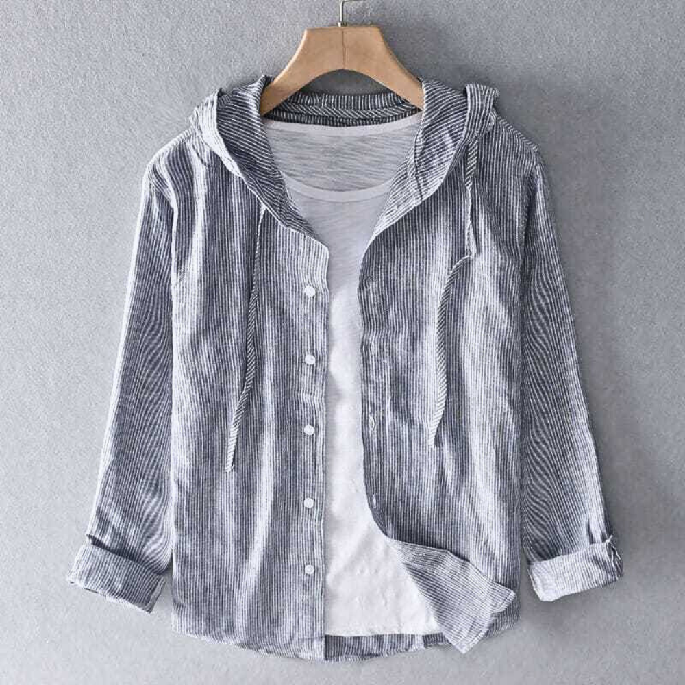 Ibiza-Kapuzenjacke mit Knopfleiste