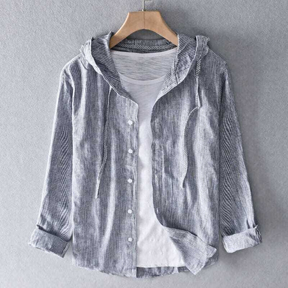 Ibiza-Kapuzenjacke mit Knopfleiste