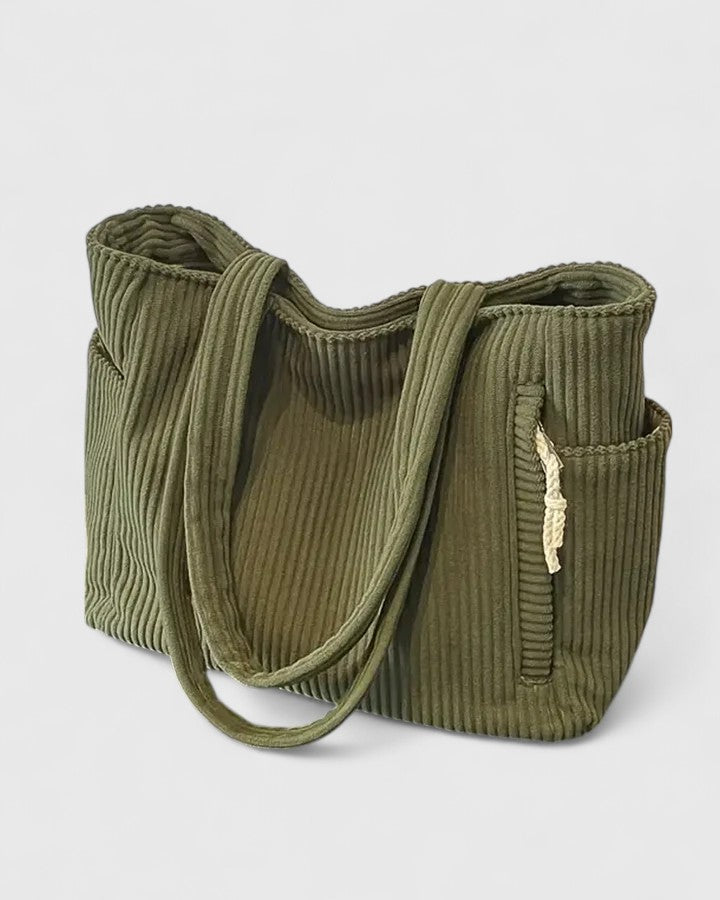 Liorane | Luxuriöse Ripp-Tote-Bag mit Kordel-Detail
