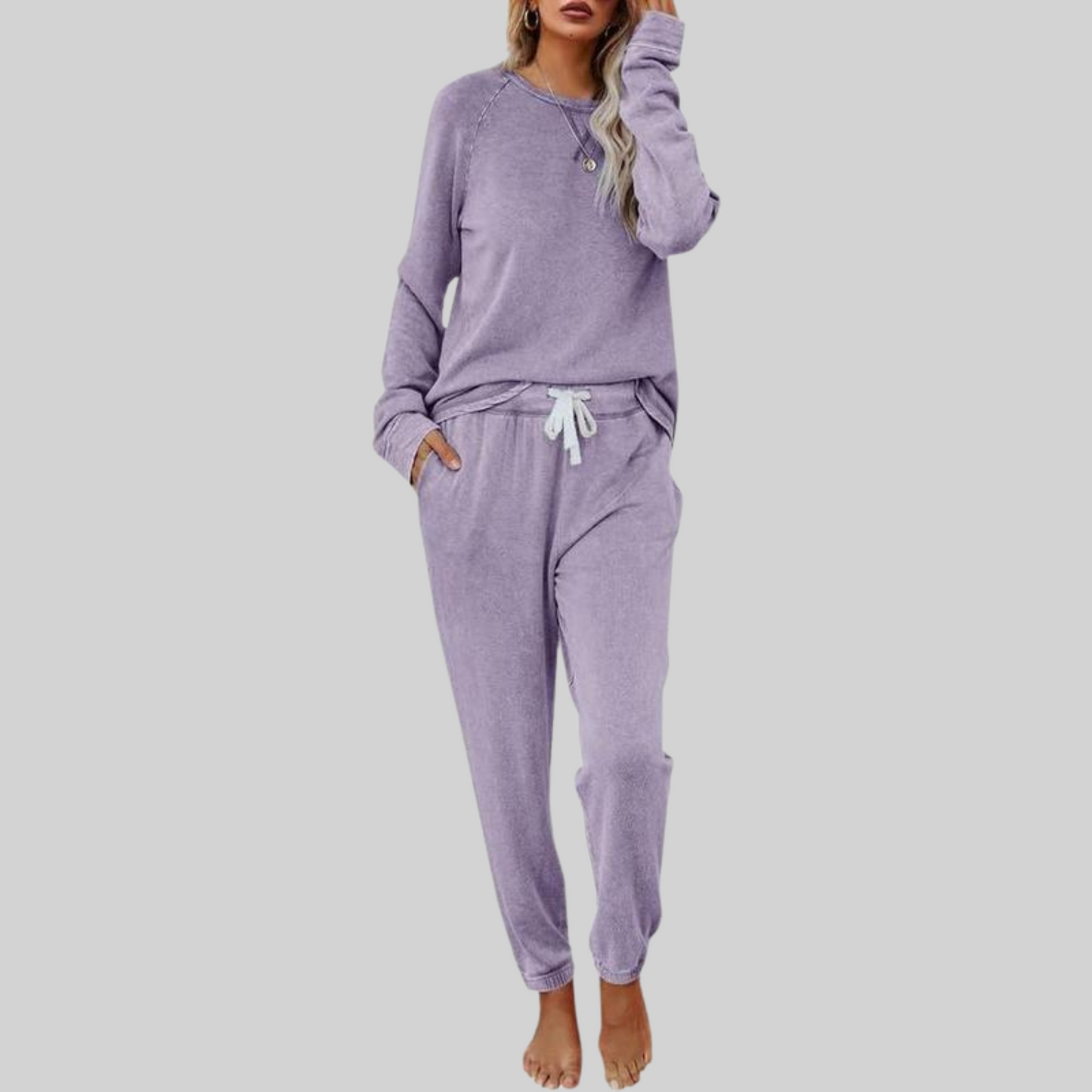 Jocelyn | Set van longsleeve en joggingbroek