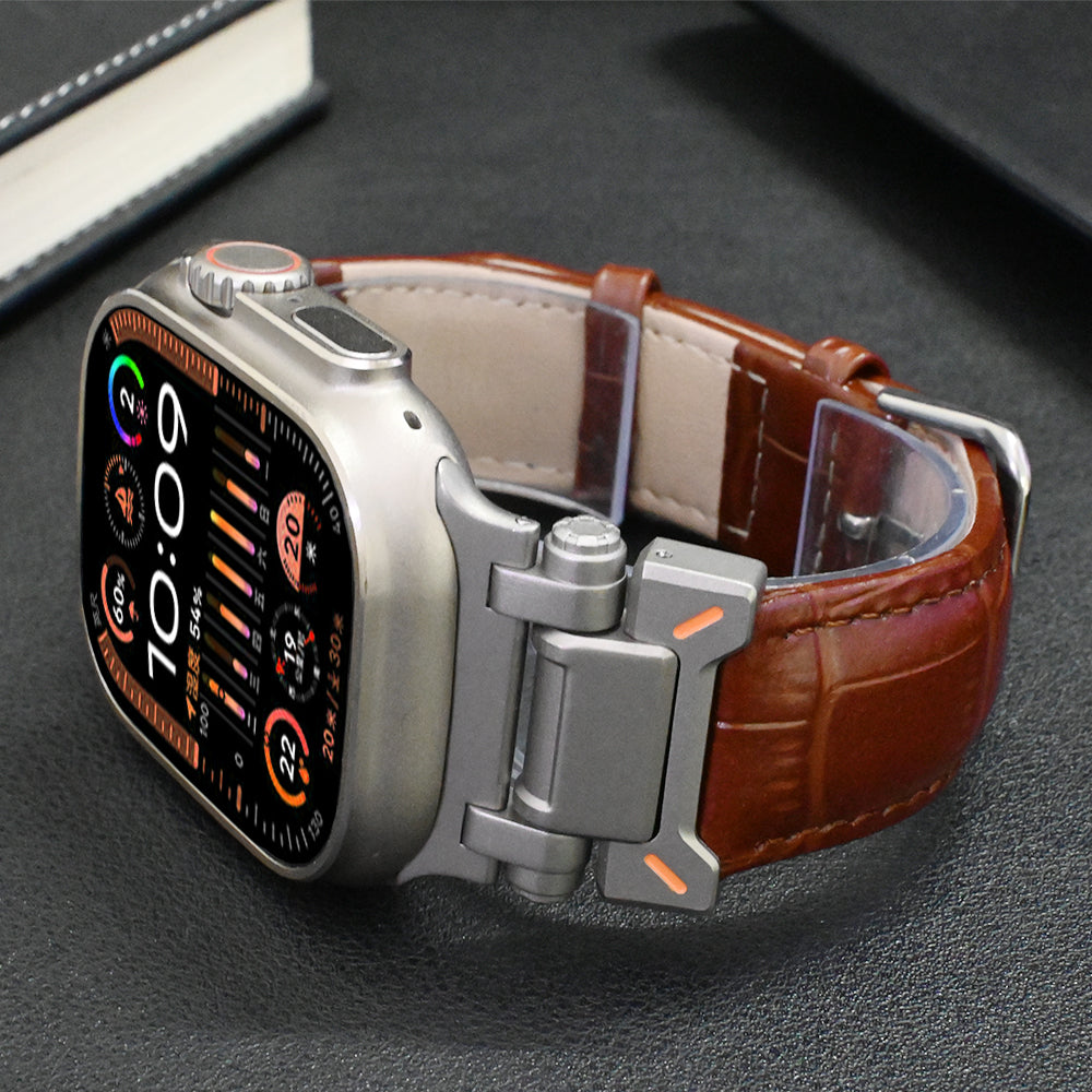 Nomad Echtleren Apple Watch Bandje