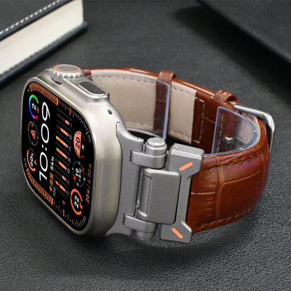Nomad Echtleren Apple Watch Bandje