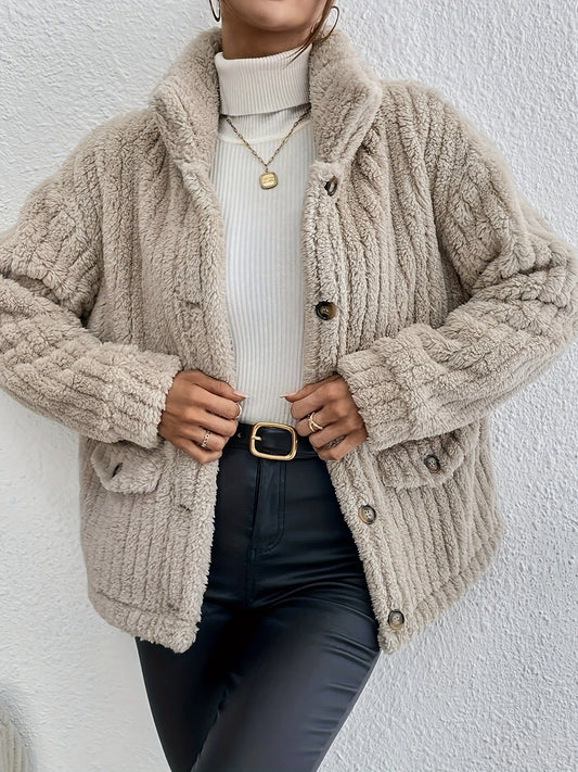 NOVA™ | Wendbarer Samtknopf-Cardigan