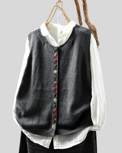 Victoria | Ärmellose Strickweste