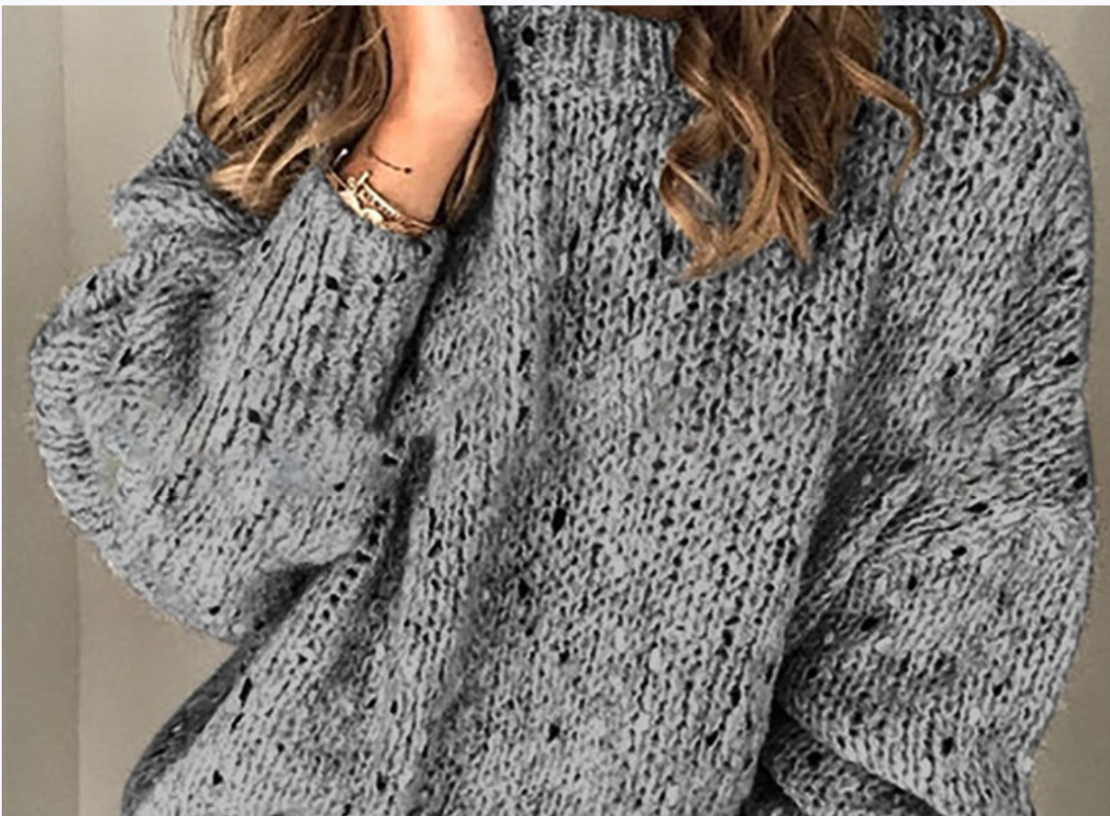 Ayla - Retro Pullover in eenkleurig