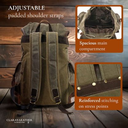 John – Robuuste Canvas Wandelrugzak