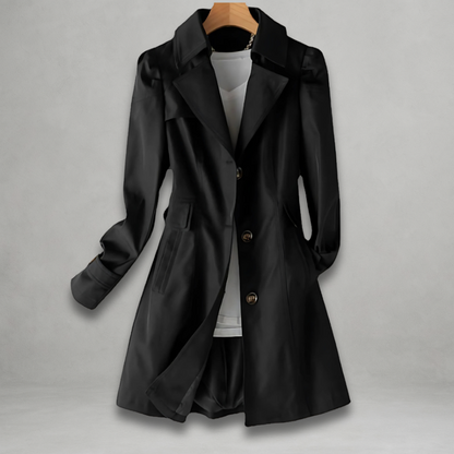 Daniela | Stylischer Longline Knopf-Down Mantel