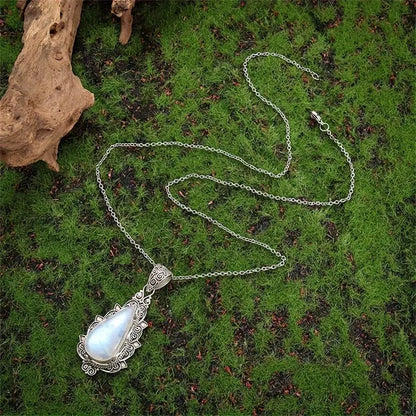Vintage ketting met waterdruppelhanger