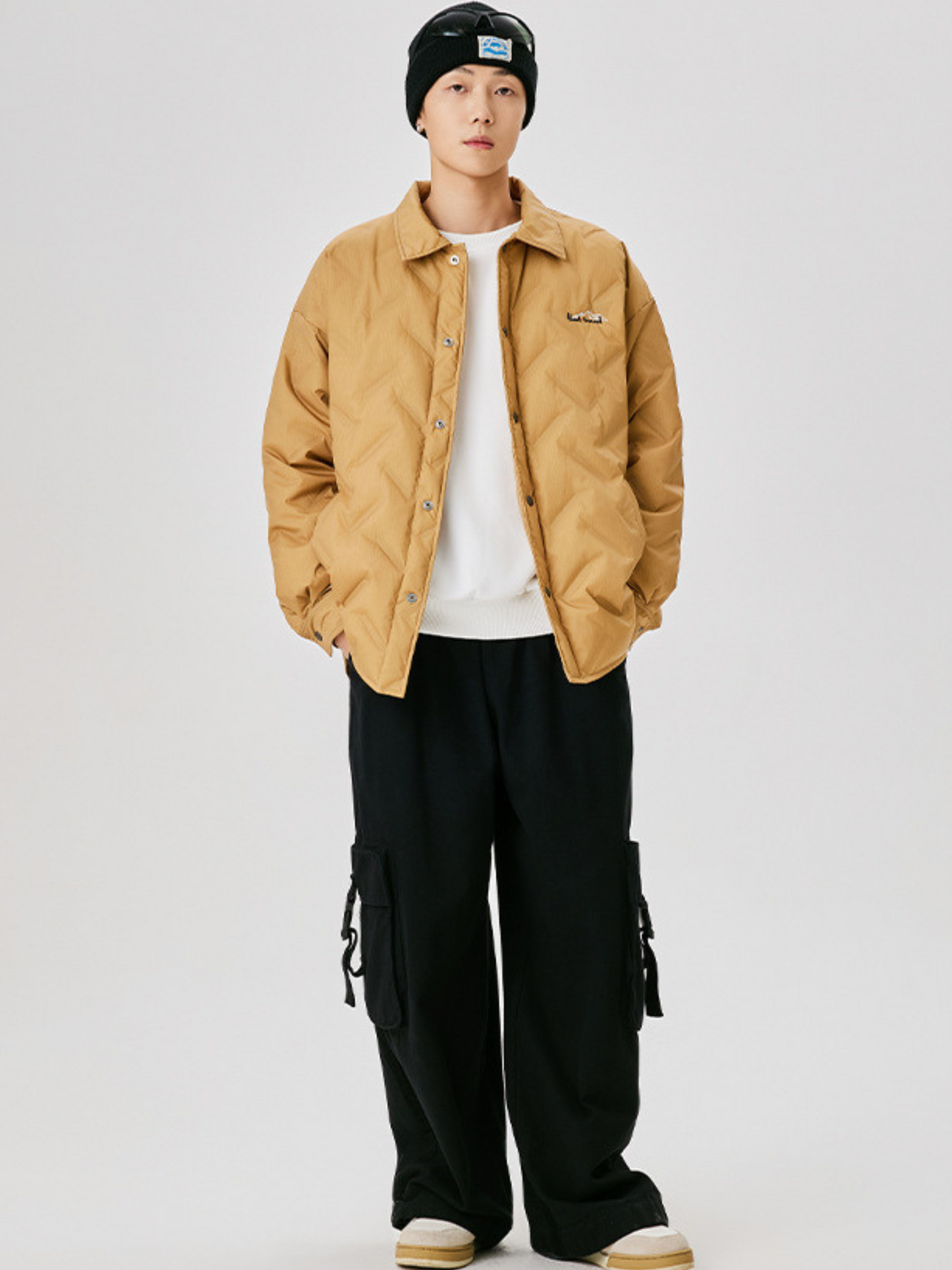 BluffStep - Unisex Geruite Donsjas met 90% Witte Eendendons