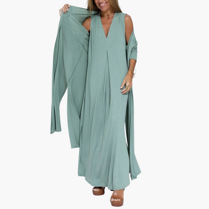 Brooklyn | Comfortabele Luxe Jurk met Vest