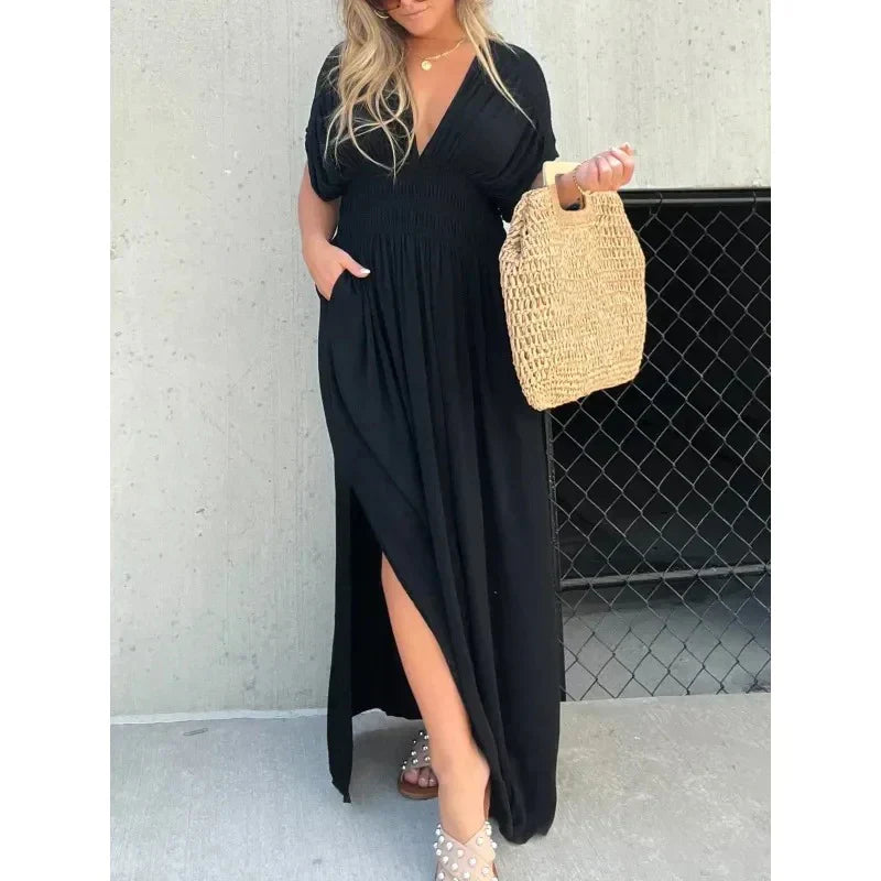 Tara | Maxikleid mit V-Ausschnitt