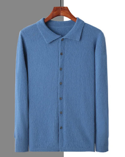 Planeta Kaschmir-Knopf-Strickjacke