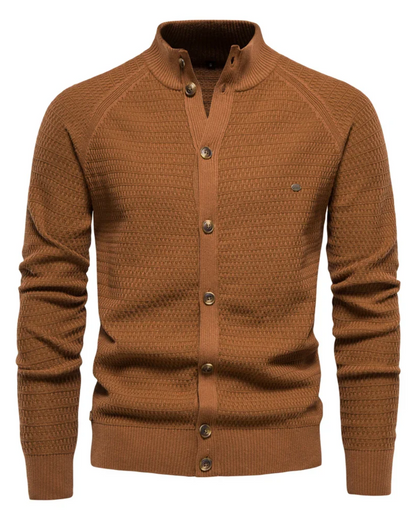 Luxuriöse Baumwoll-Strickjacke