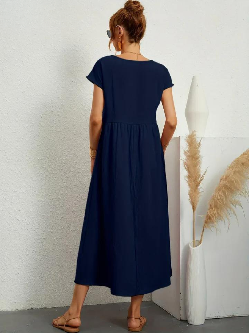 Ruby | Elegante jurk van katoen en linnen