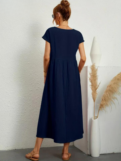 Ruby | Elegante jurk van katoen en linnen