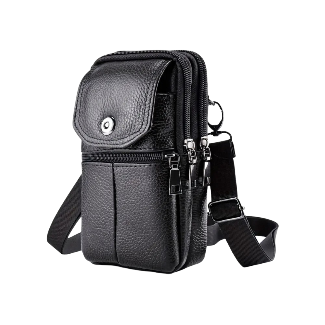 Robert – Kompakte Ledertasche für Reisen und den täglichen Gebrauch