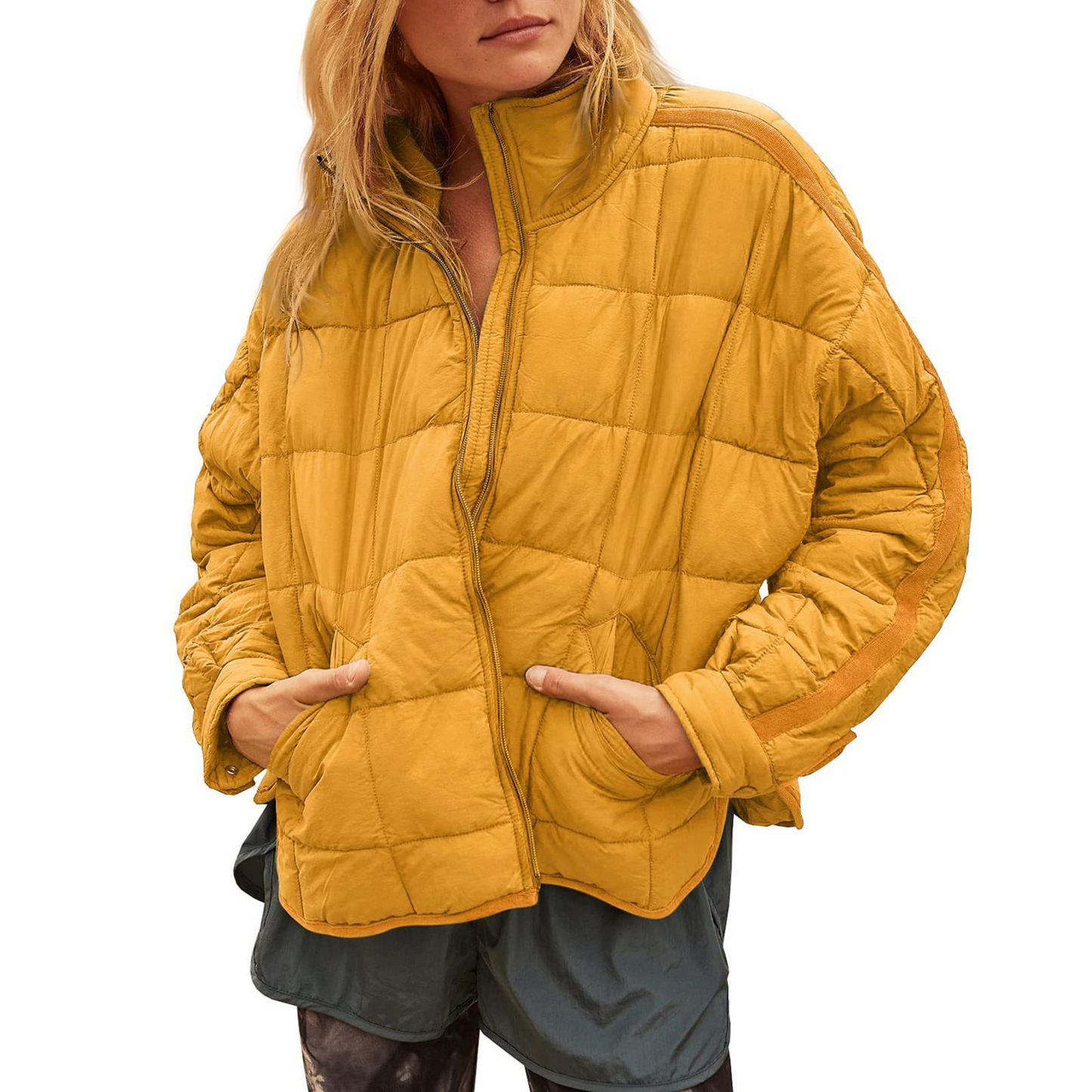 April™ – Lightweight Compact Zip Puffer Jacket