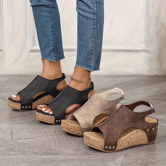Orthopedische sandalen met sleehak