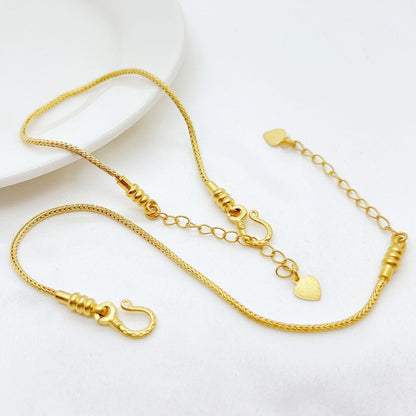 Gold Geflochtener Armreif