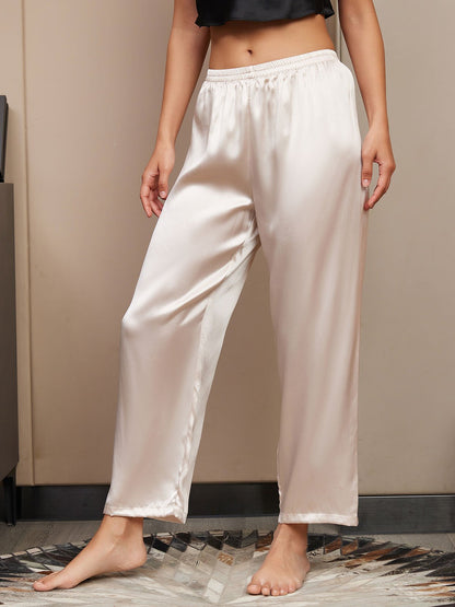 Pantalons De Nuit Pour Femmes Pure Soie Classique