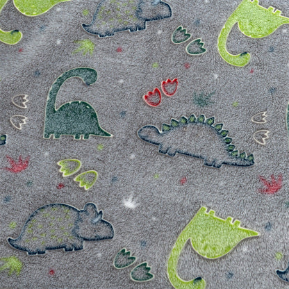 Flanell-Kinderdecke mit Dinosauriern